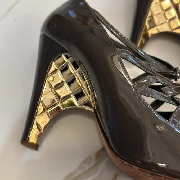 Chanel Runway Patent Mary Jane Shoes