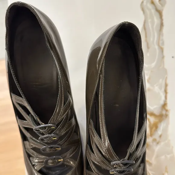 Chanel Runway Patent Mary Jane Shoes