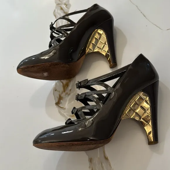 Chanel Runway Patent Mary Jane Shoes