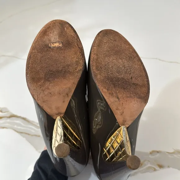 Chanel Runway Patent Mary Jane Shoes