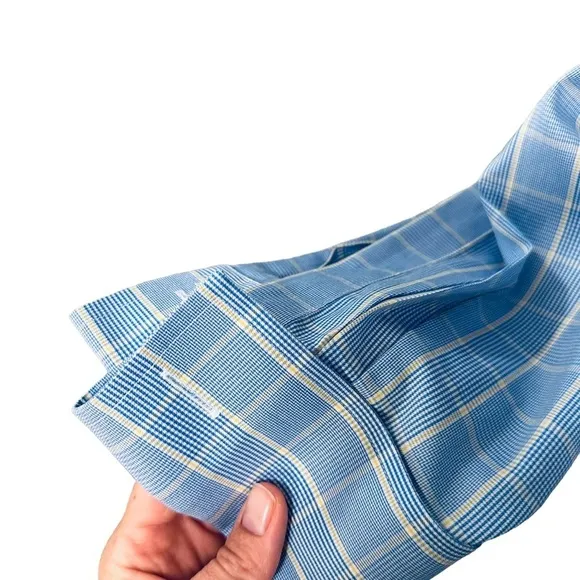 CHARLES TYRWHITT Clarrles Dress Button Down Shirt Blue non-iron slim fit