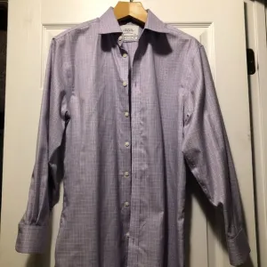 Charles Tyrwhitt men's lavender cotton dress shirt extra slim fit size: 16.5-33