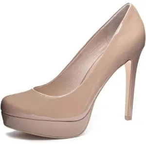 Chinese Laundry Women's Wow Platform Dress Pump 10 Nude Patent