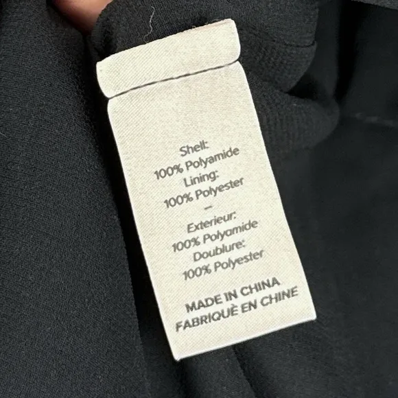 Cinq A Sept Emmeline Drawstring-Waist Woven Nylon Jacket Relaxed Glam Black XS