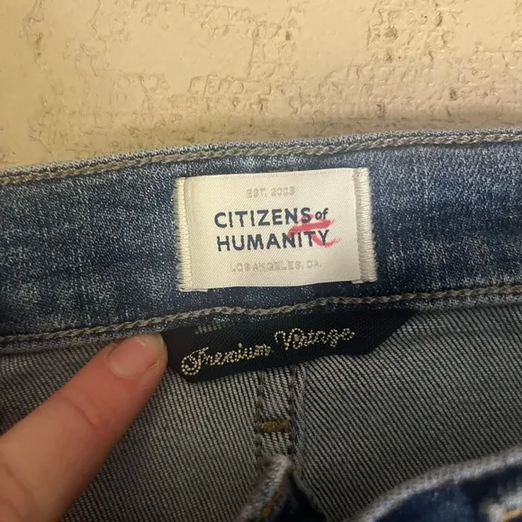 Citizens of Humanity Women's Isola Mid Rise Cropped Bootcut Jeans- Size 27