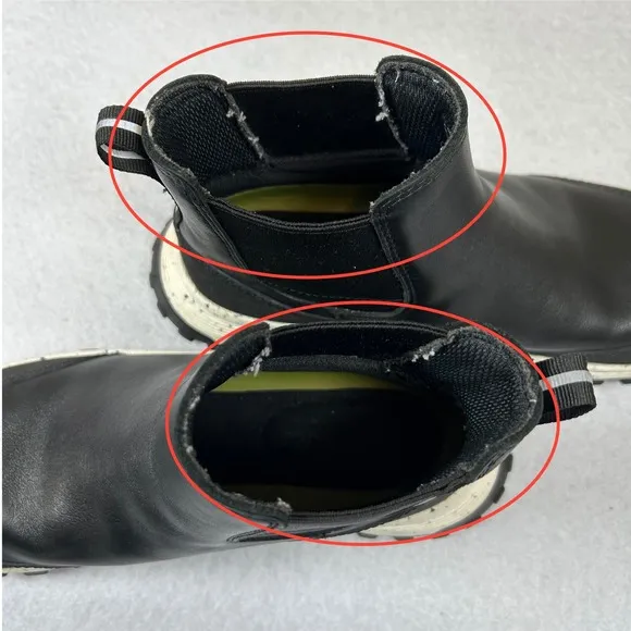 Clarks ATL Trek Up Boots Womens Size 7.5 Black Waterproof Chelsea Boot Leather