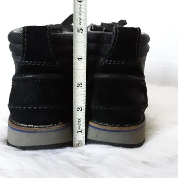Clarks Chukka Boots Men's size US 7.5M Nubuck Leather Black