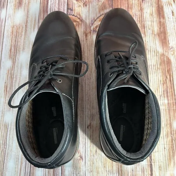 Clarks Collection FOLCROFT Mens Size 12 Black Leather Mid Chukka Boots Shoes