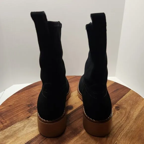Clarks Eden Mid Black Boots womens 6.5