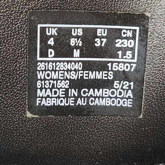 Clarks Eden Mid Black Boots womens 6.5