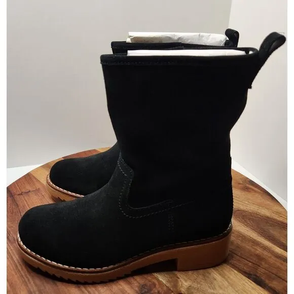 Clarks Eden Mid Black Boots womens 6.5