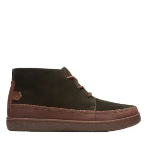 Clarks Mens Hodson Mid Green Boots (NWT)