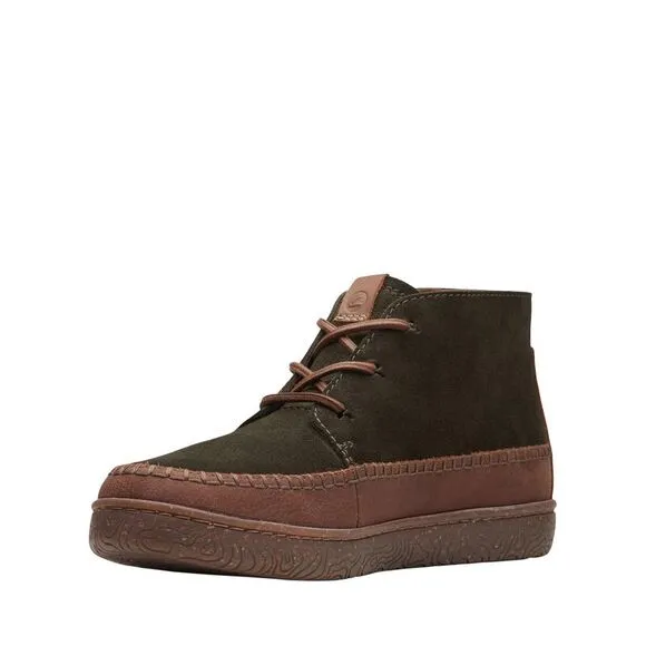Clarks Mens Hodson Mid Green Boots (NWT)