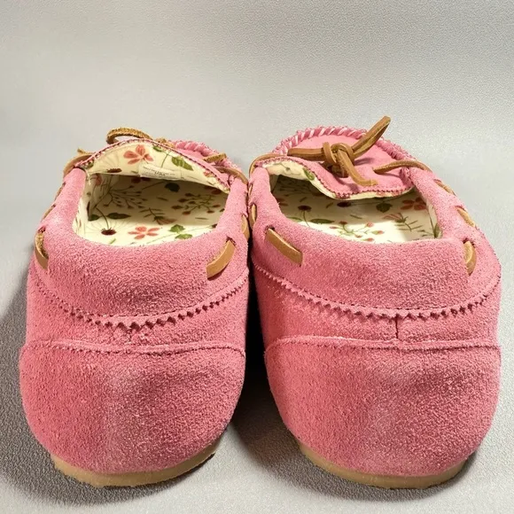 Clarks Pink Suede Leather Slip-On Moccasins NWOT Size 10M