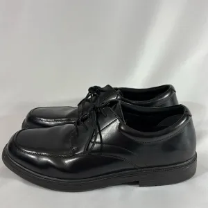 Classic Black Men's Dress Shoes Leather Slip Resistant Dynamic Comfort 11M