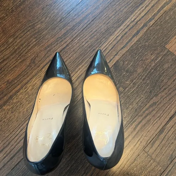 Classic Christian Louboutin Black Patent heels