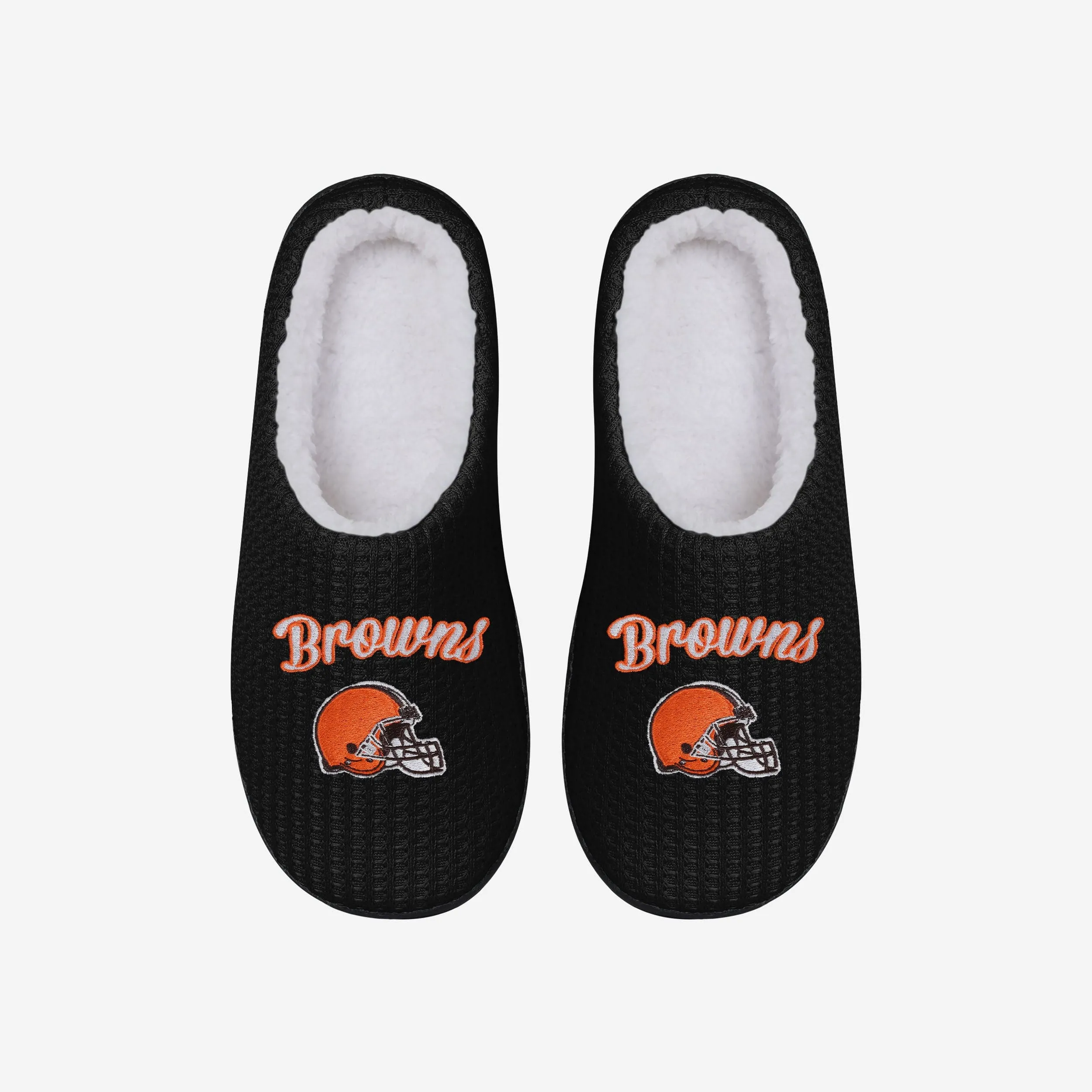 Cleveland Browns Womens Sherpa Lined Memory Foam Slipper