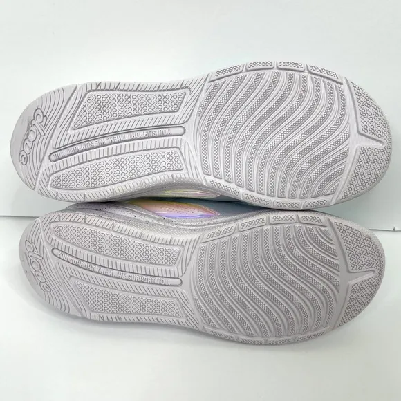 CLOVE Limited Edition NEW Blue Holographic Nursing Sneakers Shoes Size 8.5