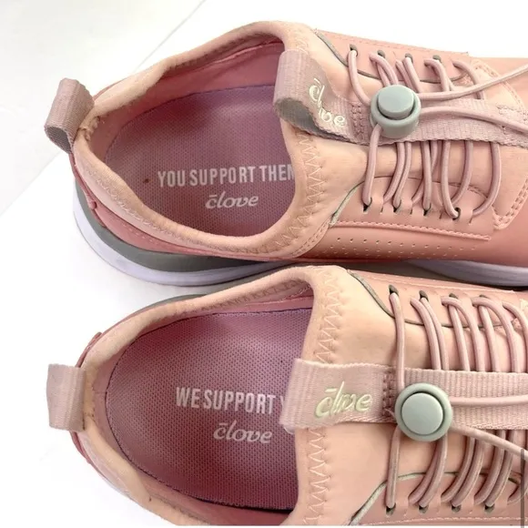 CLOVE Limited Edition NEW Pink Healthcare Nursing Nurse Sneakers Shoes Size 7