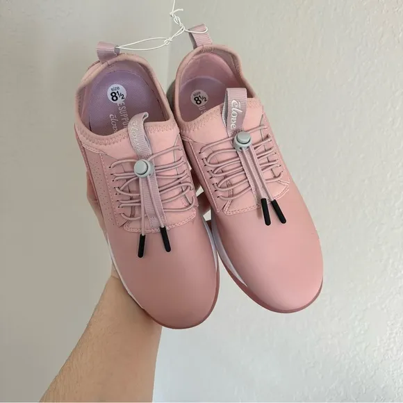 Clove NEW Light Pink Classic Liquid Resistant Slip On Nursing Sneakers