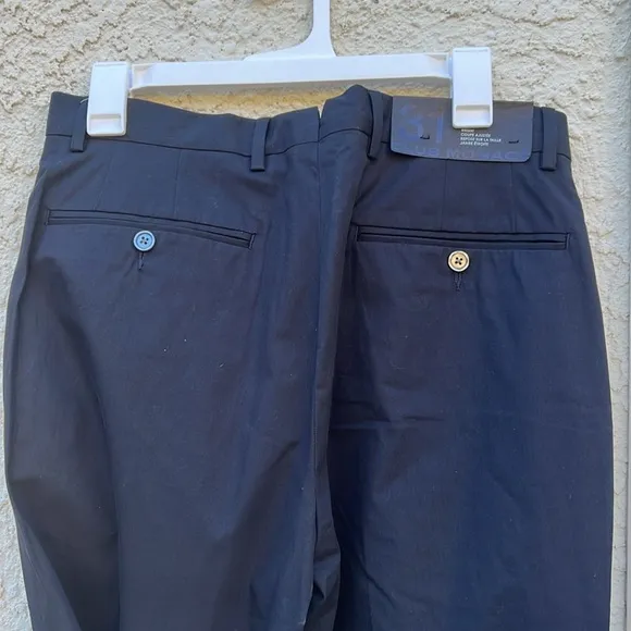 Club Monaco Men' Wright Tailored Slim Fit Black Dress Trouser Pant Size 31 NWT