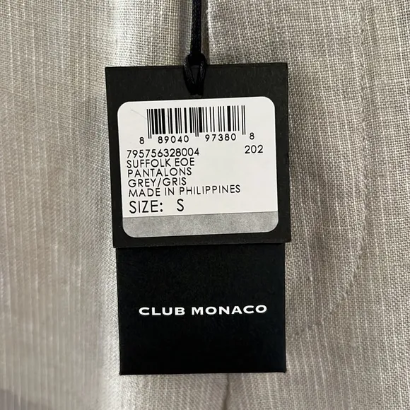 Club Monaco Suffolk Linen Pants