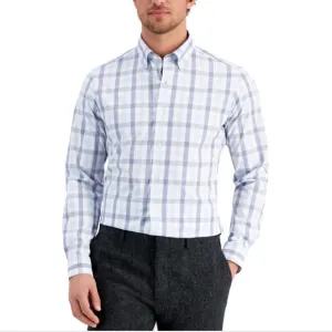 Club Room Mens Slim Fit Button-Down Dress Shirt