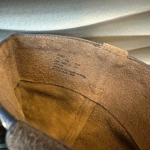 Coach BROWN ‘Phoebe’ heeled suede ankle boots