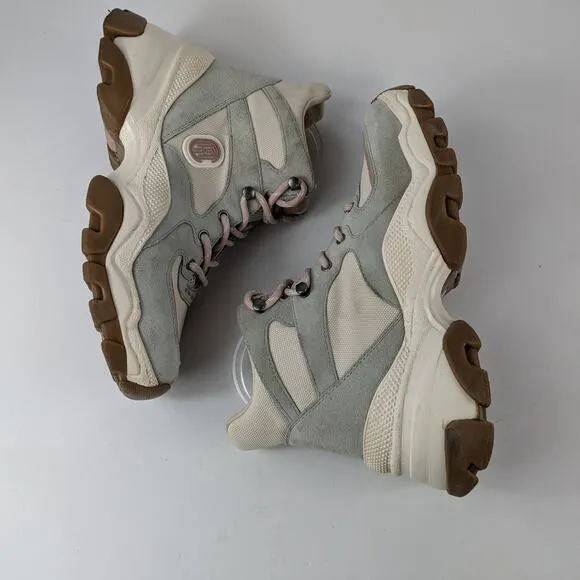 Coach Womens Sz 9B Sneakers Hiker High Top C265 Outdoors Light Grey Pink G4317