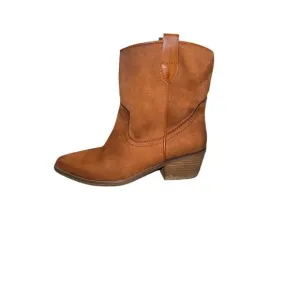 Code West Women's Western Booties Brown Vegan Suede Size 7.5 Women’s