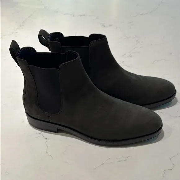 Cole Haan Black Chelsea Boots Waterproof Suede Gray