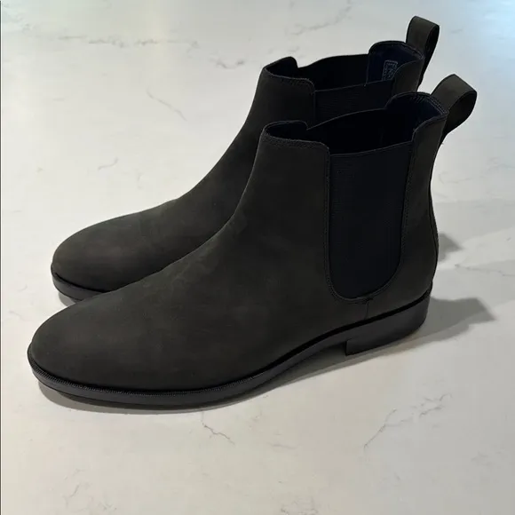 Cole Haan Black Chelsea Boots Waterproof Suede Gray
