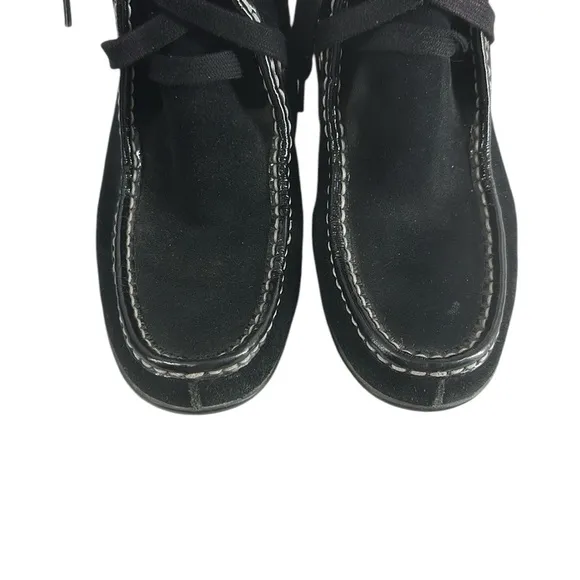 Cole Haan boots Black Suede Waterproof Lace Up winter Boots moccasin Size 7