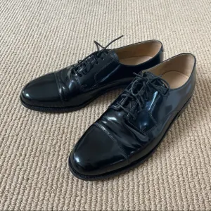 Cole Haan Caldwell Oxford black patent leather dress shoe