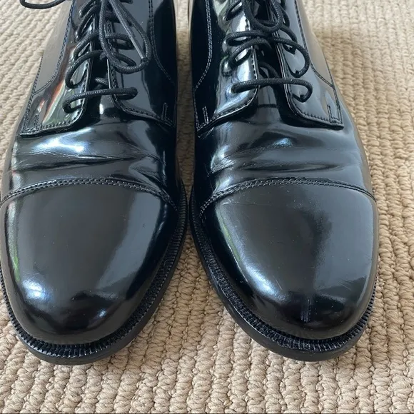 Cole Haan Caldwell Oxford black patent leather dress shoe