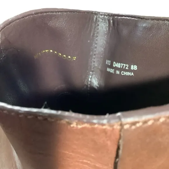 Cole Haan Kinley Leather Waterproof Ankle Boots in Chestnut