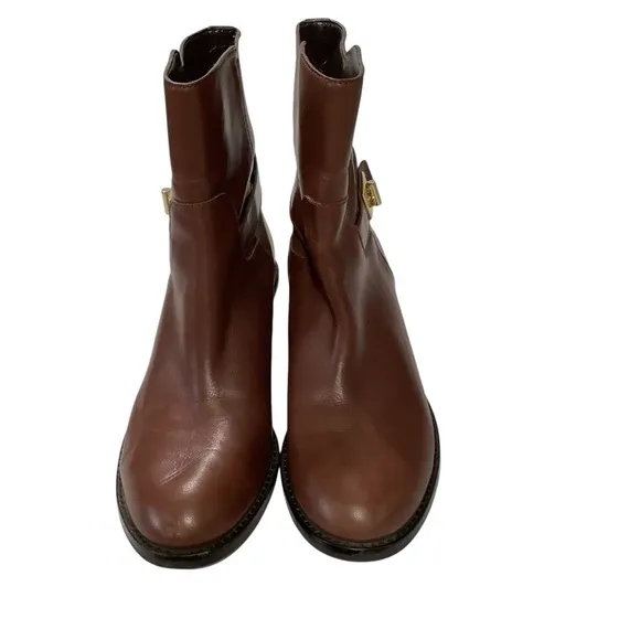 Cole Haan Kinley Leather Waterproof Ankle Boots in Chestnut