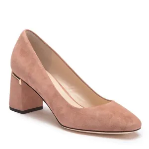 Cole Haan Laree Blush Suede Block Heel Pump 9C