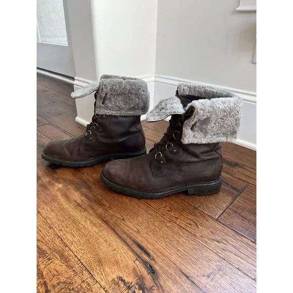 Cole Haan‎ Leather Waterproof Boots Men Size 11.5 M Brown 161 C05155 H6 Boot