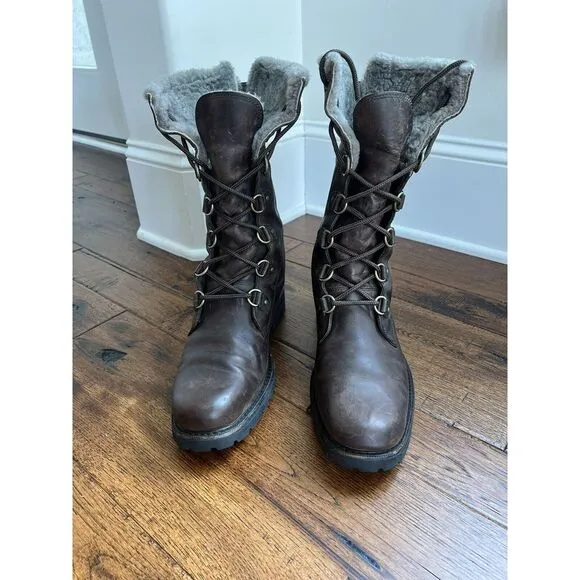 Cole Haan‎ Leather Waterproof Boots Men Size 11.5 M Brown 161 C05155 H6 Boot