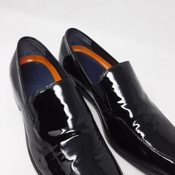 Cole Haan Men's Size 7.5 Loafer Shoes Lenox Hill Venetian Black Leather C32176