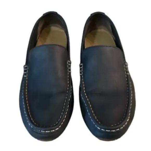 Cole Haan Mens Slip On Black‎ Leather Shoes Size 8.5 Casual
