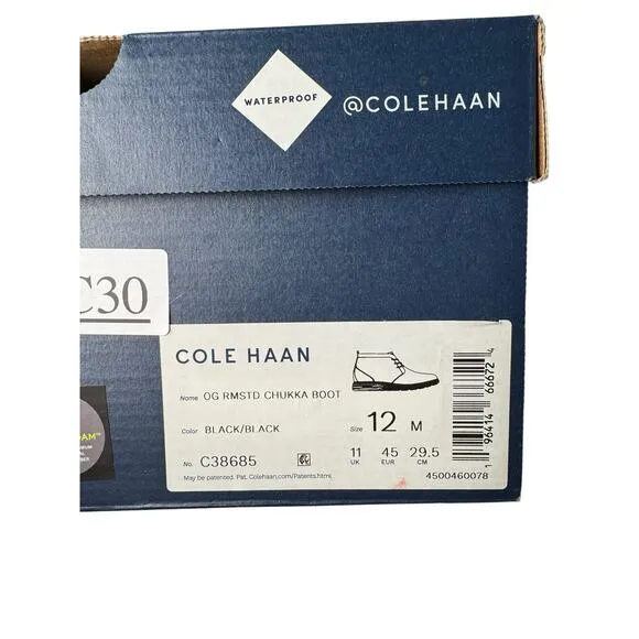 Cole Haan NEW Original Grand Remastered Waterproof Chukka Boots Men’s size 12