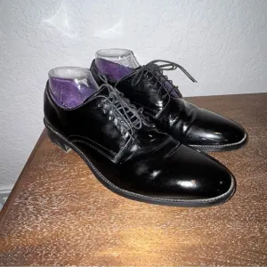 Cole Haan Patent Leather Lace Up Oxford Dress Shoes