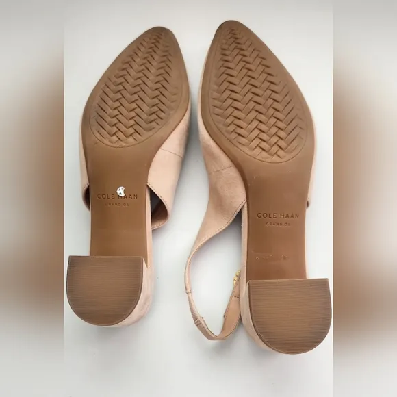 💐Cole Haan The Go To Slingback Pump Brush Suede Size 8.5
