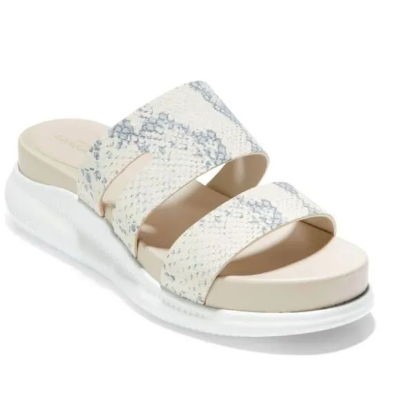 COLE HAAN ZeroGrand Slide Sandal, Ivory/White, Beach Summer Sandal, Size 9.5 NWT