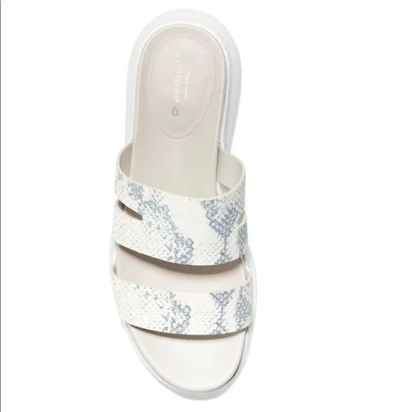 COLE HAAN ZeroGrand Slide Sandal, Ivory/White, Beach Summer Sandal, Size 9.5 NWT