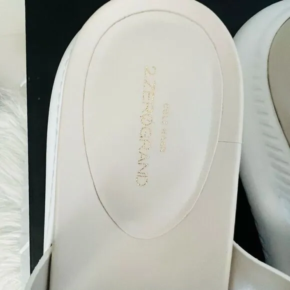 COLE HAAN ZeroGrand Slide Sandal, Ivory/White, Beach Summer Sandal, Size 9.5 NWT