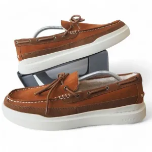 Cole Haan GrandPro Rally Shearling Slip-on Suede Moccasin Brown C34586 Men's 11M