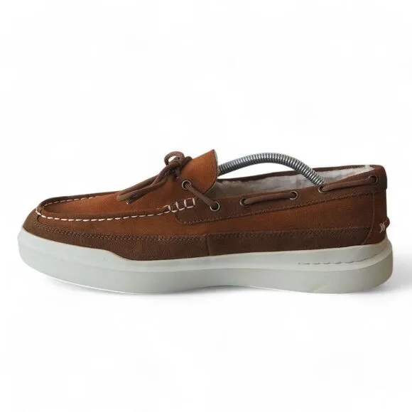 Cole Haan GrandPro Rally Shearling Slip-on Suede Moccasin Brown C34586 Men's 11M